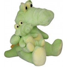 Плюшена играчка Амек Тойс - Крокодил с бебе, 60 cm