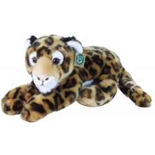 Плюшена играчка Rappa Еко приятели - Леопард, лежащ, 40 cm