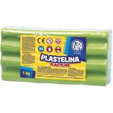 Пластилин Astra - 1 kg, светъл сивозелен цвят -1
