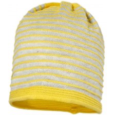 Плетена шапка Maximo - Жълто/сива, размер 45, 9-12 м -1