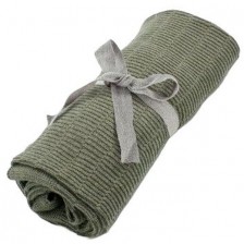Плетено одеяло Mamas & Papas - Khaki, 70 х 90 cm -1