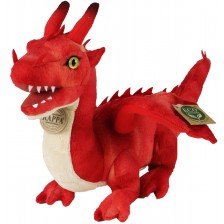 Плюшена играчка Rappa Еко приятели - Червен дракон, 40 cm -1