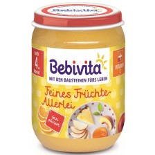 Плодово пюре Bebivita - Фини разнообразни плодове, 190 g -1