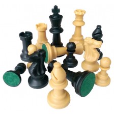 Пластмасови фигурки за шах Modiano, 9.5 cm -1