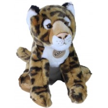 Плюшена играчка Rappa Еко приятели - Леопард, седящ, 30 cm