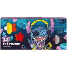 Пластилин Colorino - Stitch, 12 цвята -1