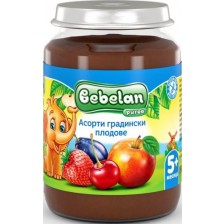 Плодово пюре  Bebelan Puree - Асорти градински плод, 190 g