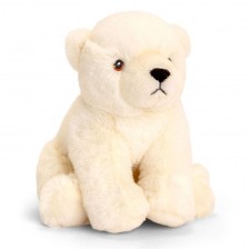 Плюшена играчка Keel Toys Eco - Полярна мечка, 18 cm -1