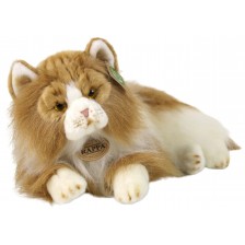 Плюшена играчка Rappa Еко приятели - Персийска котка, двуцветна, лежаща, 25 cm -1