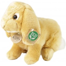 Плюшена играчка Rappa Еко приятели - Бежово зайче, стоящо, 24 cm