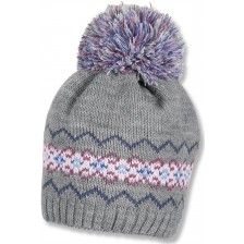 Плетена зимна шапка Sterntaler - 51 cm, 18-24 месеца, сива