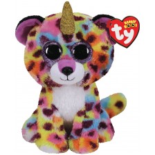 Плюшена играчка TY Toys Beanie Boos - Леопардче с рог Giselle, 15 cm, асортимент
