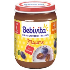 Плодово пюре Bebivita – Сливи, 190 g 