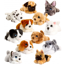 Плюшена играчка Keel Toys - Легнало кученце, 25 cm, асортимент -1