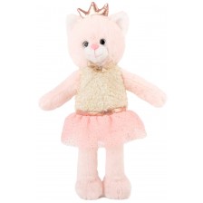 Плюшена играчка Амек Тойс - Коте, розово, 27 cm -1