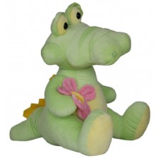 Плюшена играчка Амек Тойс - Крокодил с цвете, 60 сm