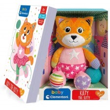 Плюшена играчка Clementoni Baby - Коте Katy -1