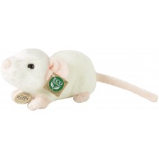 Плюшена играчка Rappa Еко приятели - Бяло мишле, стоящо, 21 cm