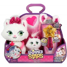  Плюшена играчка Shimmer Stars - Мама и бебе коте, с аксесоари