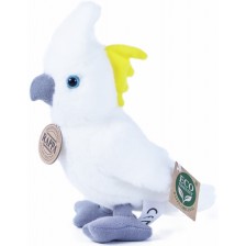 Плюшена играчка Rappa Еко приятели - Папагал Какаду, бял, 18 cm -1