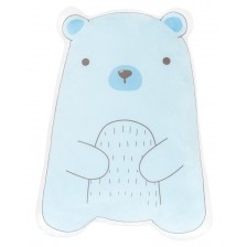 Плюшена възглавница-играчка KikkaBoo - Bear with me, синя