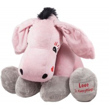 Плюшена играчка Амек Тойс - Магаре, розово, 60 cm
