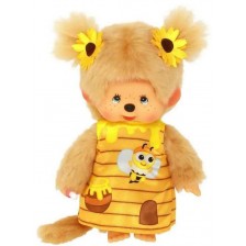 Плюшена играчка Monchhichi - Маймунка, Honey Bee girl 20 cm -1
