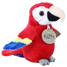 Плюшена играчка Rappa Еко приятели - Бебе Червена Ара, 15 cm
