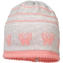 Плетена шапка Maximo - Розово/сива, размер 43, 6-9 м -1