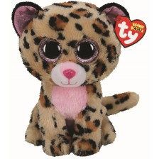 Плюшена ирачка TY Toys - Леопард Livvie, 24 cm