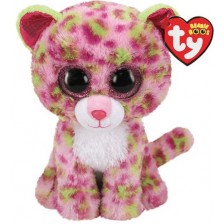 Плюшена играчка TY Toys Beanie Boos - Розов леопард Lаiney, 15 cm