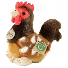 Плюшена играчка Rappa Еко приятели - Кокошка, 18 cm