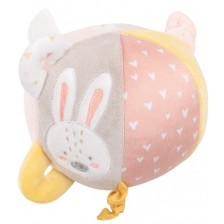 Плюшена играчка KikkaBoo Rabbits in Love - Занимателна топка -1