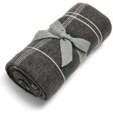 Плетено одеяло Mamas & Papas, 70 х 90 cm, Grey Check -1