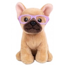 Плюшена играчка Studio Pets - Куче Френски булдог с очила, Фреди -1