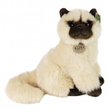 Плюшена играчка Rappa Еко приятели - Британска дългокосместа котка, седяща, 30 cm -1