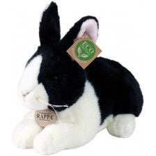 Плюшена играчка Rappa Еко приятели - Черно-бяло зайче, стоящо, 25 cm -1