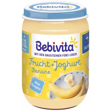 Плодово пюре йогурт Bebivita – Банан, 190 g, вид 2 -1