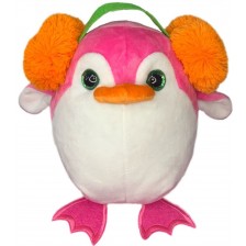 Плюшена играчка Fluffii - Пингвин с наушници