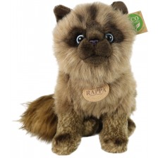 Плюшена играчка Rappa Еко приятели - Сиамска котка, седяща, 28 cm