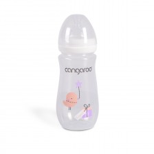 Пластмасово шише Cangaroo - Birdy Blu, 300 ml, C0563, розово