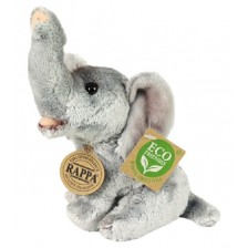 Плюшена играчка Rappa Еко приятели - Слон, 15 сm