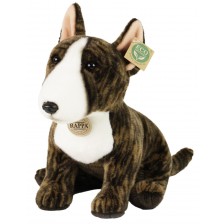 Плюшена играчка Rappa Еко приятели - Куче Английски Бултериер, седящ, 30 cm -1