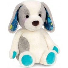 Плюшена играчка Battat - Куче, 30 cm, бяло