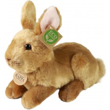 Плюшена играчка Rappa Еко приятели - Бежово зайче, стоящо, 24 cm