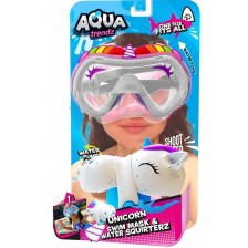 Плувна маска Eolo Toys - С водно оръжие еднорог -1