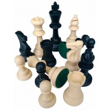 Пластмасови фигури с филц за шах Manopoulos, 5 cm -1