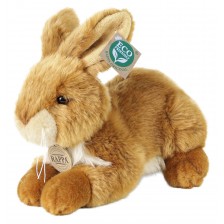 Плюшена играчка Rappa Еко приятели - Зайче, 23 cm, кафяво