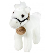 Плюшена играчка Rappa Еко приятели - Бяло конче, изправено, 20 cm