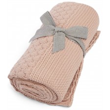 Плетено одеяло Mamas & Papas - Bubble Pink, 70 х 90 cm -1